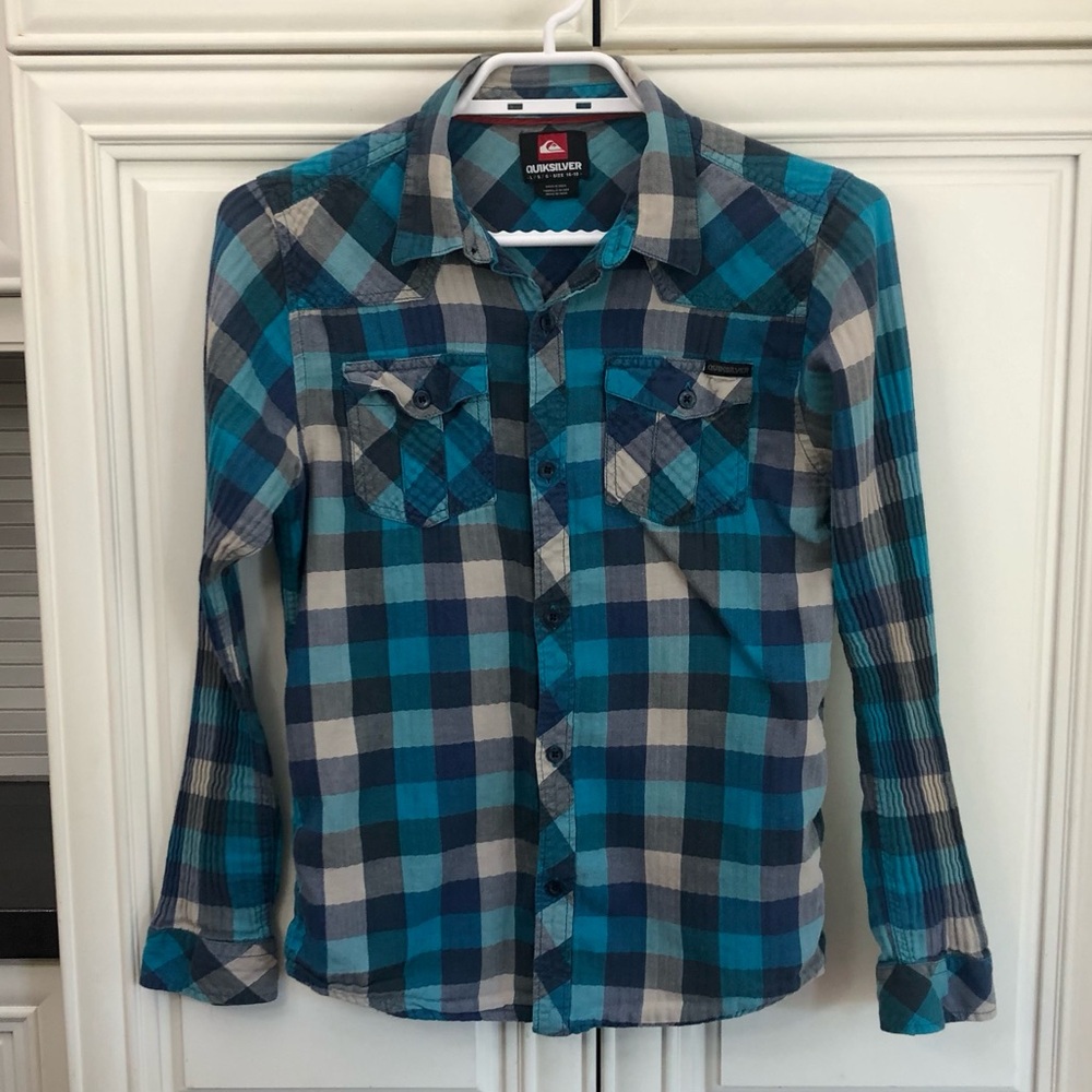 Quiksilver youth button shirt